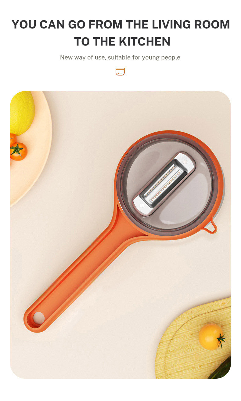 Manual Peeler and Chopper with Storage Container