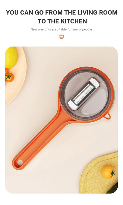 Manual Peeler and Chopper with Storage Container