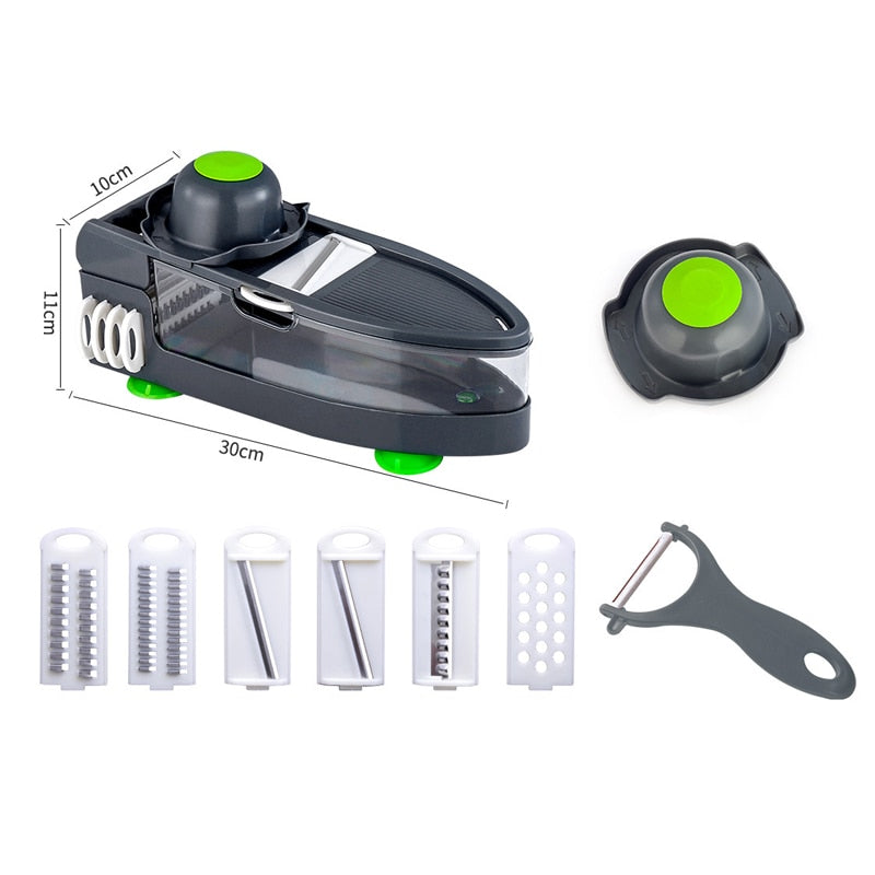 6-Blade Steel Vegetable Chopper